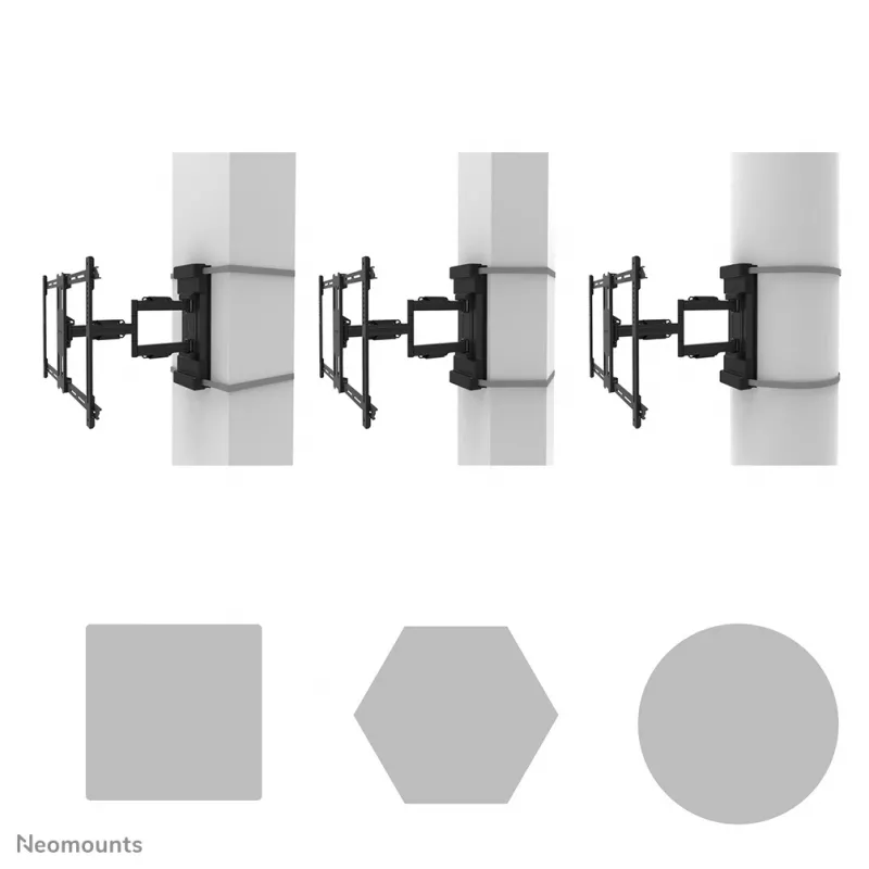 Neomounts WL40S-910BL16 teleri postikinnitus 40-70 tolli - täisliigutus - diameeter 25-100 cm