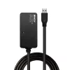 Lindy 10m USB 3.0 Active Extension Pro Hub, USB 3.2 Gen 1 (3.1 Gen 1) Type-A, USB 3.2 Gen 1 (3.1 Gen 1) Type-A, 5000 Mbit/s, must, plastik, ümarkaabel