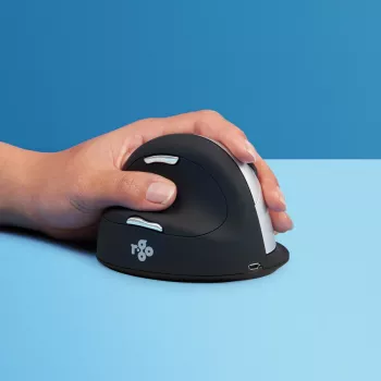 R-Go Tools Ergonoomiline hiir R-Go HE Break koos pausitarkvaraga, suur (käe suurus ≥ 185 mm), vasakukäeline, Bluetooth, must