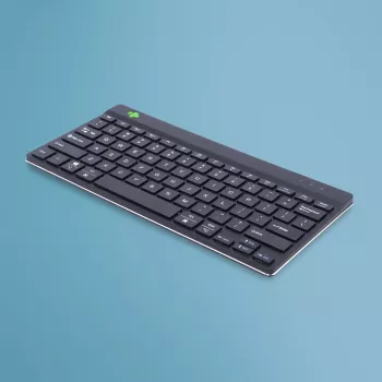 R-Go Tools Ergonoomiline klaviatuur R-Go Compact Break, kompaktne klaviatuur pausitarkvaraga, QWERTY (US), Bluetooth, must