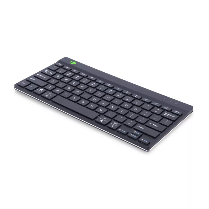 R-Go Tools Ergonoomiline klaviatuur R-Go Compact Break, kompaktne klaviatuur pausitarkvaraga, QWERTY (US), Bluetooth, must
