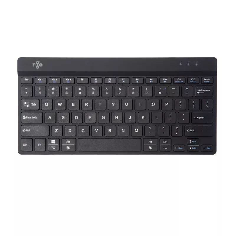 R-Go Tools Ergonoomiline klaviatuur R-Go Compact Break, kompaktne klaviatuur pausitarkvaraga, QWERTY (US), Bluetooth, must
