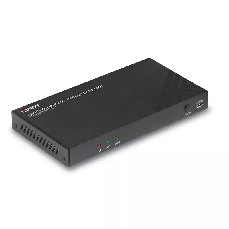 Lindy 100m Cat.6 HDMI 4K60, audio, IR ja RS-232 HDBaseT saatja