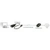 Lindy 50m USB 2.0 Cat.6 pikendaja, võrgusaatja ja -vastuvõtja, 50 m, 480 Mbit/s, Cat5, Cat5e, Cat6, LG-8311, must