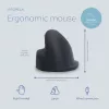 R-Go Tools ergonoomiline hiir R-Go HE Break pausitarkvaraga, suur (käe suurus ≥ 185 mm), paremakäeline, juhtmega, must