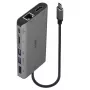 Lindy DST-Mini XT, USB-C sülearvuti mini dokkimisjaam ühe (4K) või kahe (Full HD) ekraaniga ja 100 W läbiva laadimisega
