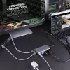 Lindy DST-Mini XT, USB-C sülearvuti mini dokkimisjaam ühe (4K) või kahe (Full HD) ekraaniga ja 100 W läbiva laadimisega