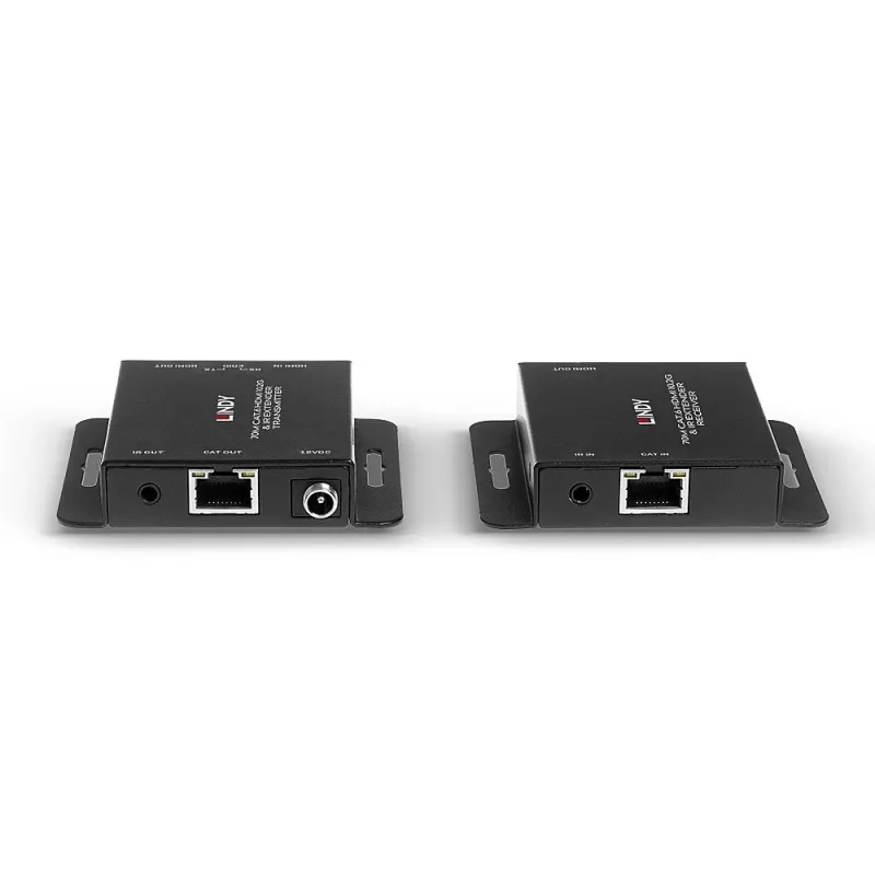 Lindy 70m Cat.6 HDMI 4K30 ja IR pikendaja koos PoC ja Loop Out'iga