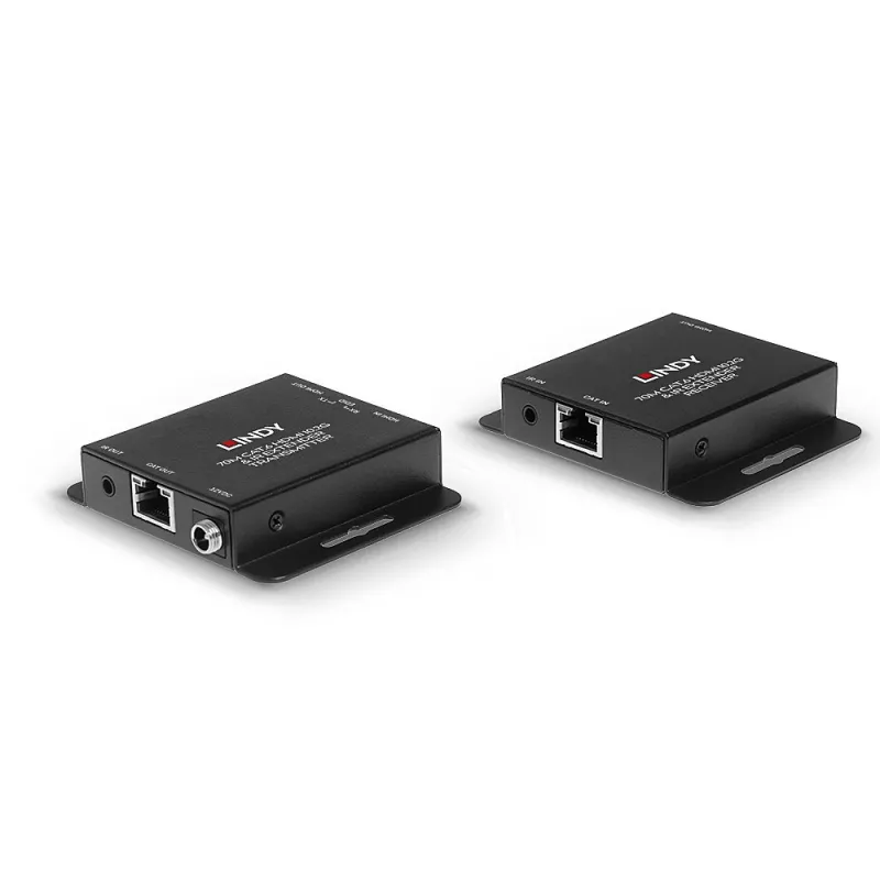 Lindy 70m Cat.6 HDMI 4K30 ja IR pikendaja koos PoC ja Loop Out'iga