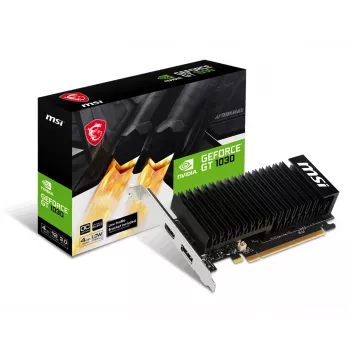 MSI graafikakaart GeForce GT 1030 — 4 GB GDDR4, PCIe 3.0, 1430 MHz tõus, 64-bitine, aktiivne jahutus