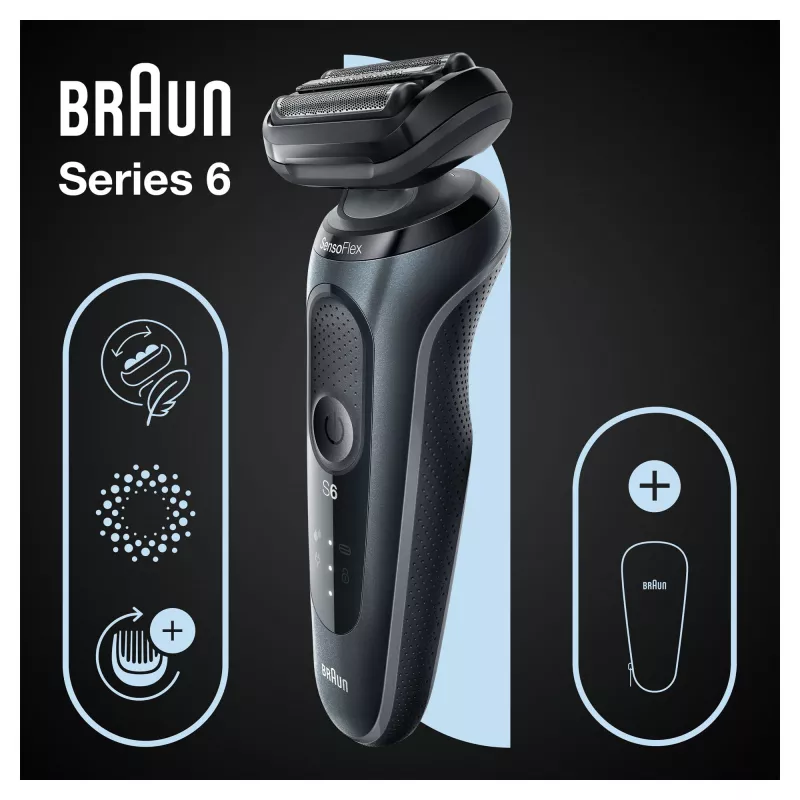 Braun Series 6 61-N1000s fooliumhabemenuga Must, Hall