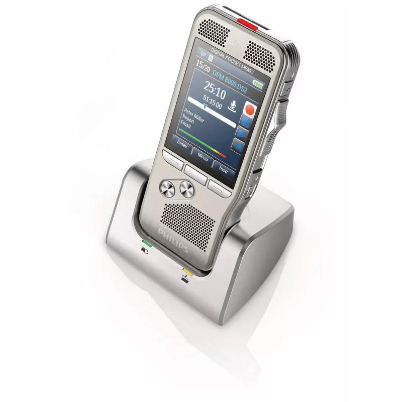Philips DPM 8300 diktofon sisemälu hõbedane