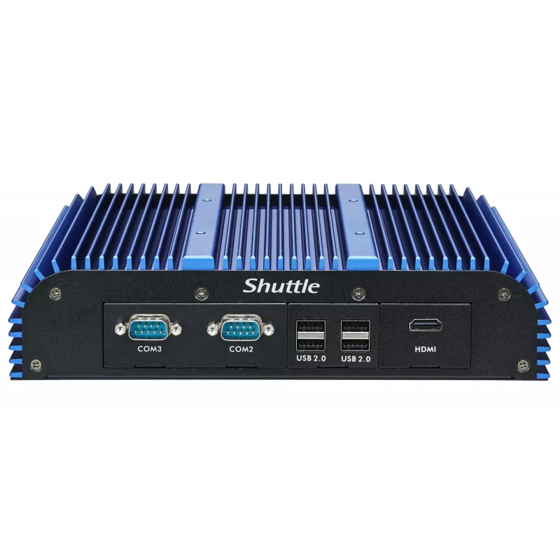 Shuttle BPCAL02-i7 tööstuslik Box-PC, Core i7-1255U, 2x SO-DIMM, 2x LAN, 1x COM, 1xHDMI, 4x USB, ventilaatorita, 24/7 pidev töö