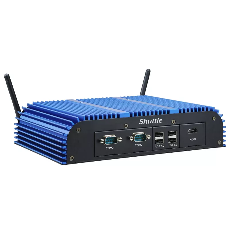 Shuttle BPCAL02-i7 tööstuslik Box-PC, Core i7-1255U, 2x SO-DIMM, 2x LAN, 1x COM, 1xHDMI, 4x USB, ventilaatorita, 24/7 pidev töö
