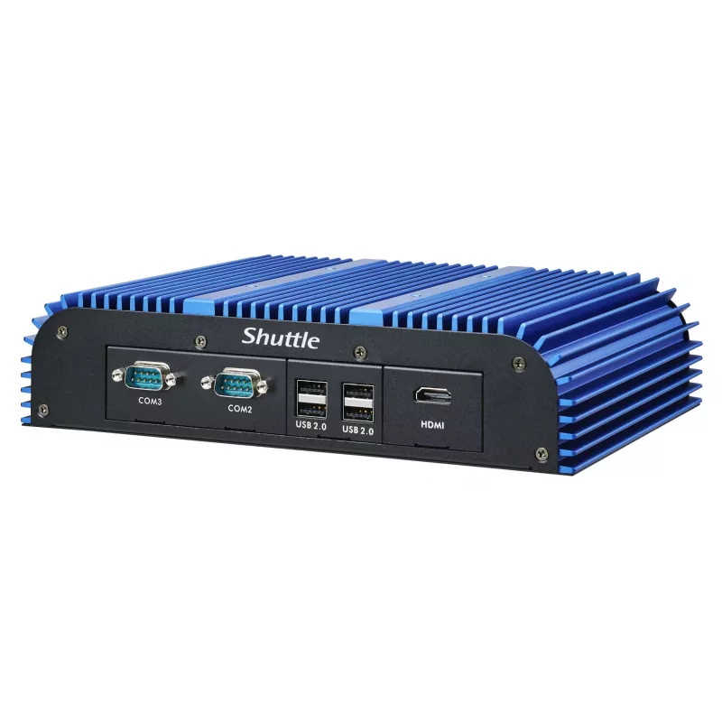 Shuttle BPCAL02-i7 tööstuslik Box-PC, Core i7-1255U, 2x SO-DIMM, 2x LAN, 1x COM, 1xHDMI, 4x USB, ventilaatorita, 24/7 pidev töö