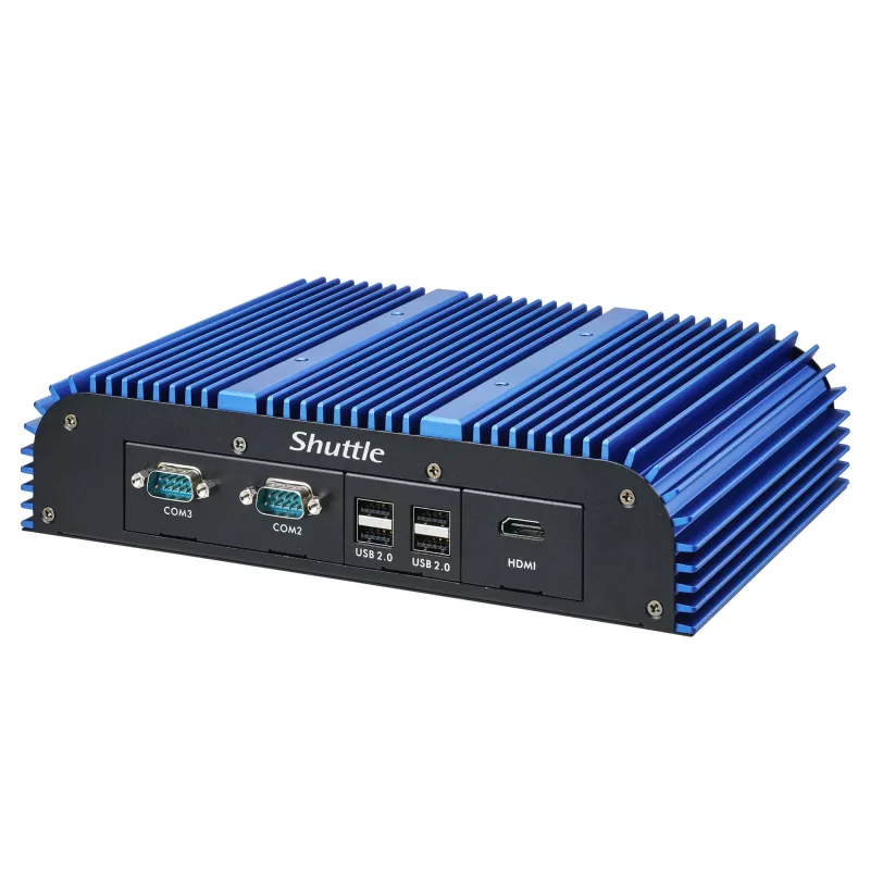 Shuttle BPCAL02-i7 tööstuslik Box-PC, Core i7-1255U, 2x SO-DIMM, 2x LAN, 1x COM, 1xHDMI, 4x USB, ventilaatorita, 24/7 pidev töö
