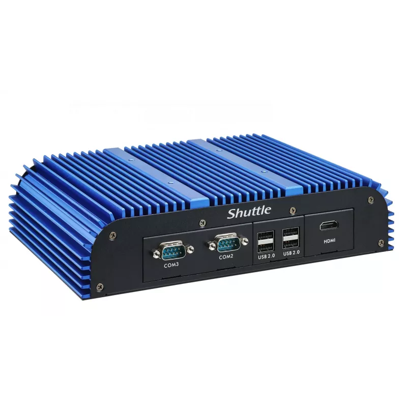 Shuttle BPCAL02-i7 tööstuslik Box-PC, Core i7-1255U, 2x SO-DIMM, 2x LAN, 1x COM, 1xHDMI, 4x USB, ventilaatorita, 24/7 pidev töö