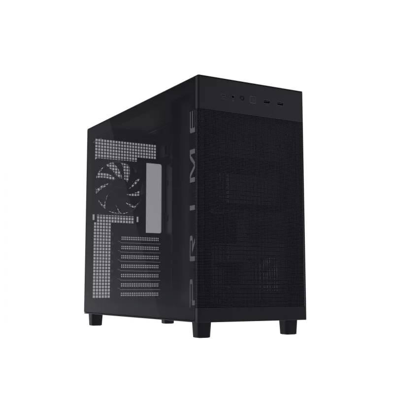 ASUS PRIME AP303 TG Must, PC, Must, micro ATX, Mini-ITX, ATX, 16.5 cm, 36 cm, 18 cm