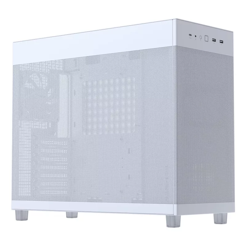 PC korpus ASUS PRIME AP303 Mesh Midi Tower valge — ATX/Micro ATX/Mini-ITX, GPU kuni 36 cm, PSU kuni 18 cm, protsessori jahuti kõrgus 16,5 cm