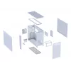 PC korpus ASUS PRIME AP303 Mesh Midi Tower valge — ATX/Micro ATX/Mini-ITX, GPU kuni 36 cm, PSU kuni 18 cm, protsessori jahuti kõrgus 16,5 cm