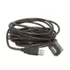 GEMBIRD aktiivne USB 2.0 pikenduskaabel, 10 m, must