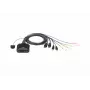 KVM-lüliti ATEN CS22DP-AT 2-pordiline USB DisplayPort, 4K@30Hz, USB-A konsool, heli, 1,2 m kaabel