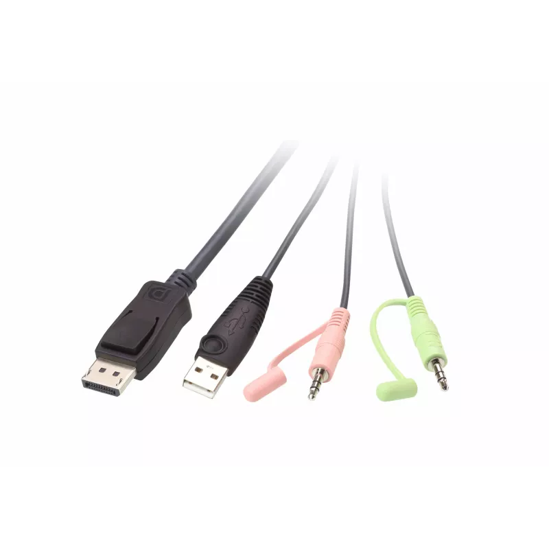 KVM-lüliti ATEN CS22DP-AT 2-pordiline USB DisplayPort, 4K@30Hz, USB-A konsool, heli, 1,2 m kaabel
