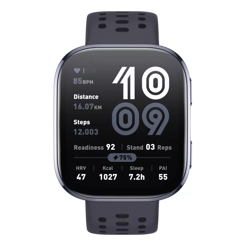 Amazfit Bip 6 Must 5 cm (1.97 tolli) AMOLED Digitaalne 390 x 450 pikslit Puutetundlik GPS (satelliit)