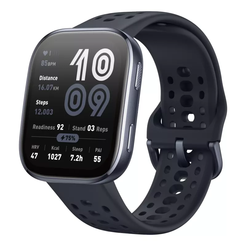 Amazfit Bip 6 Must 5 cm (1.97 tolli) AMOLED Digitaalne 390 x 450 pikslit Puutetundlik GPS (satelliit)