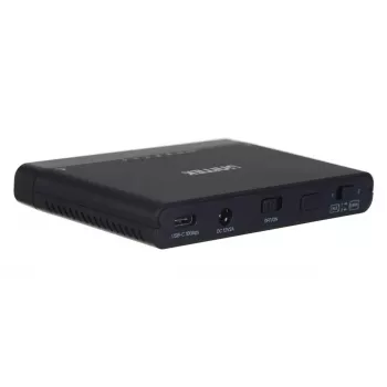 USB-C jaotur Unitek S1222A SolidForce+ — HDMI 4K, Ethernet, SATA III, 10 Gbit/s, alumiiniumkorpus, must