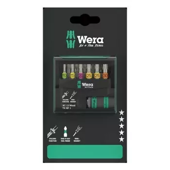 Wera 05073641001 Bit-Check 12 Wood TORX HF 1 SB bitikomplekt