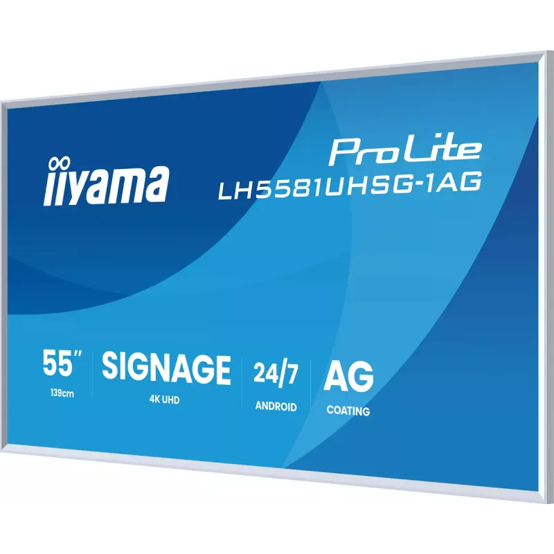 Monitor iiyama LH5581UHSG-1AG 54.6 tolli interaktiivne lameekraan 4K Ultra HD 3840 x 2160