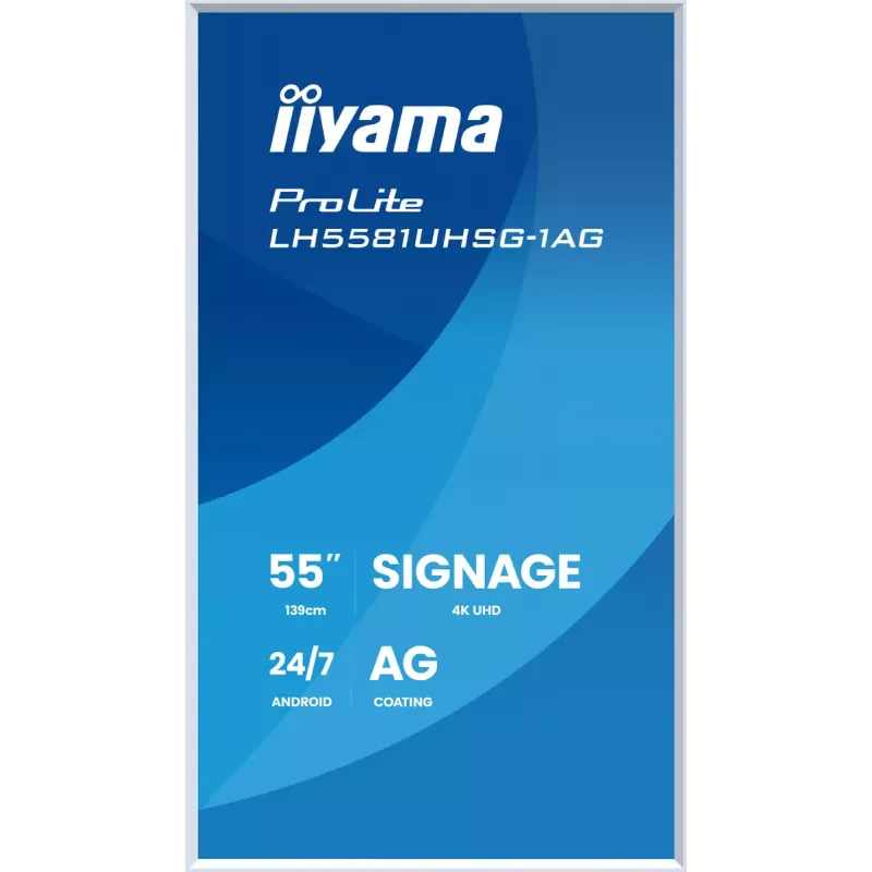 Monitor iiyama LH5581UHSG-1AG 54.6 tolli interaktiivne lameekraan 4K Ultra HD 3840 x 2160