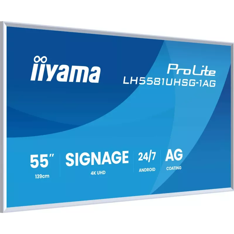 Monitor iiyama LH5581UHSG-1AG 54.6 tolli interaktiivne lameekraan 4K Ultra HD 3840 x 2160