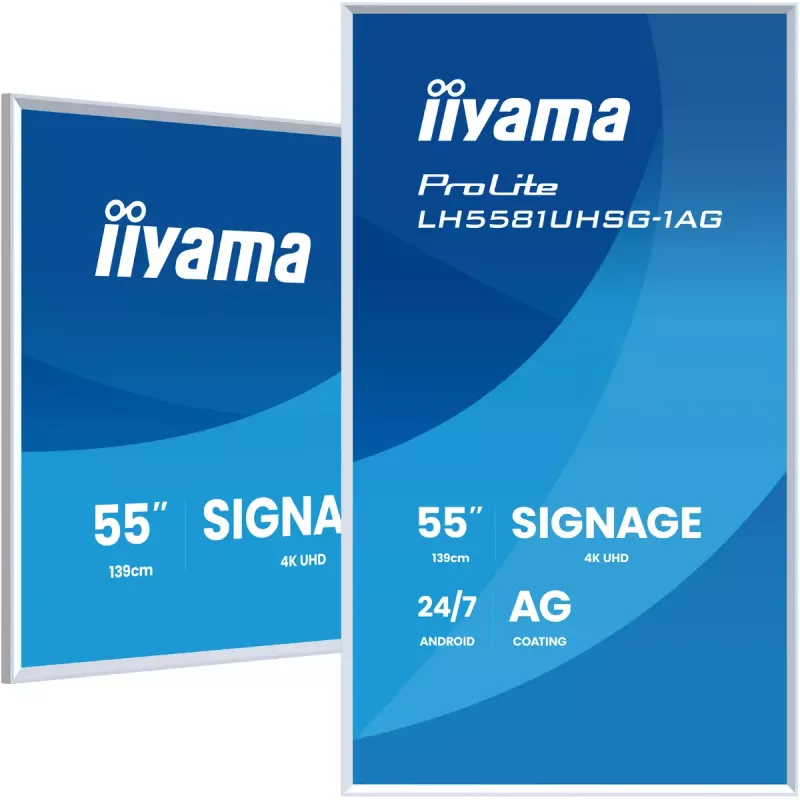 Monitor iiyama LH5581UHSG-1AG 54.6 tolli interaktiivne lameekraan 4K Ultra HD 3840 x 2160
