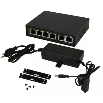 PULSAR Gigabit PoE Switch SG-64 — 4 PoE-porti, 2 üleslink-porti
