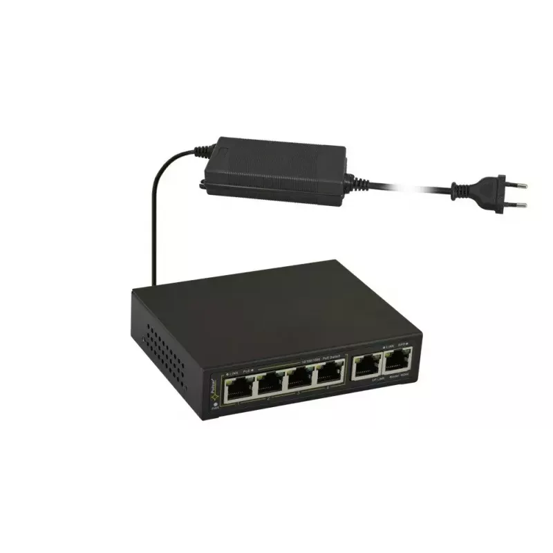 PULSAR Gigabit PoE Switch SG-64 — 4 PoE-porti, 2 üleslink-porti