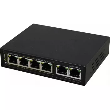 PULSAR Gigabit PoE Switch SG-64 — 4 PoE-porti, 2 üleslink-porti