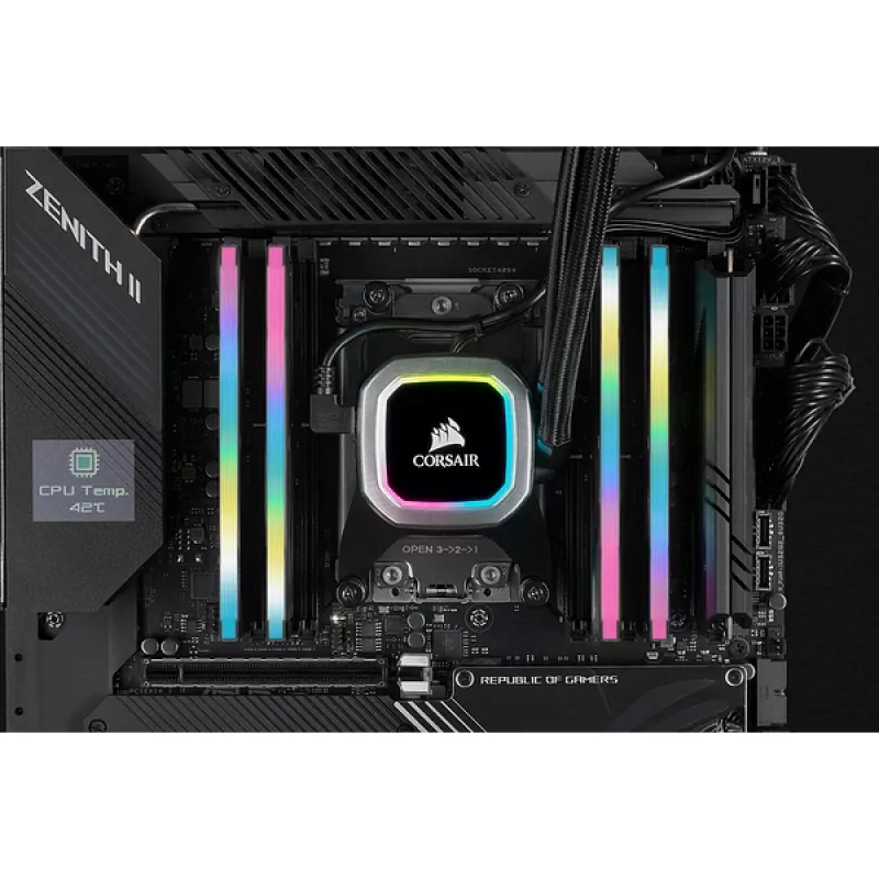CORSAIR mälu 16GB DDR4 3200MHz C16 (2x8GB) Vengeance RGB Pro Must