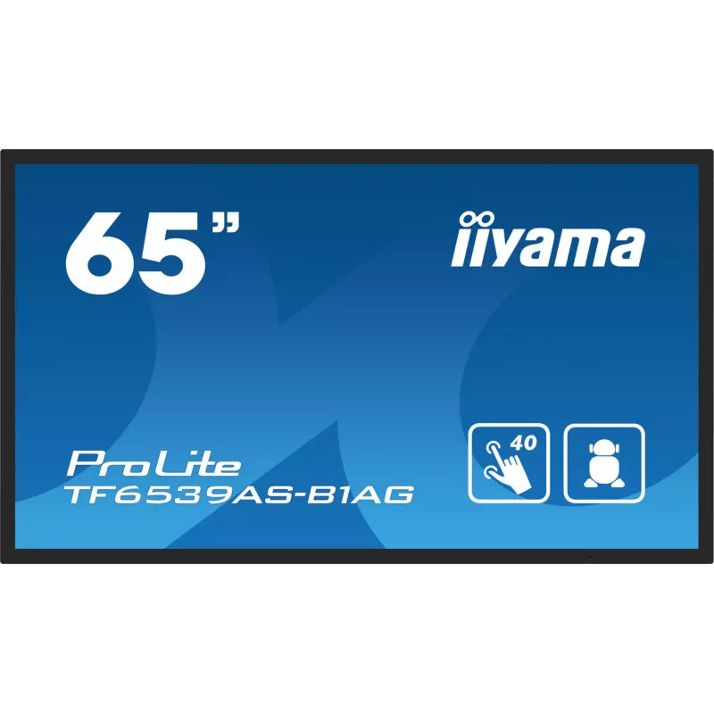 Digitaalne infokuva iiyama TF6539AS-B1AG 64.5 tolli puuteekraaniga LED 3840 x 2160