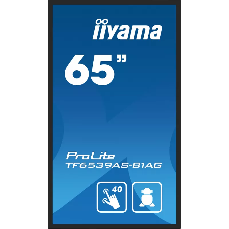 Digitaalne infokuva iiyama TF6539AS-B1AG 64.5 tolli puuteekraaniga LED 3840 x 2160