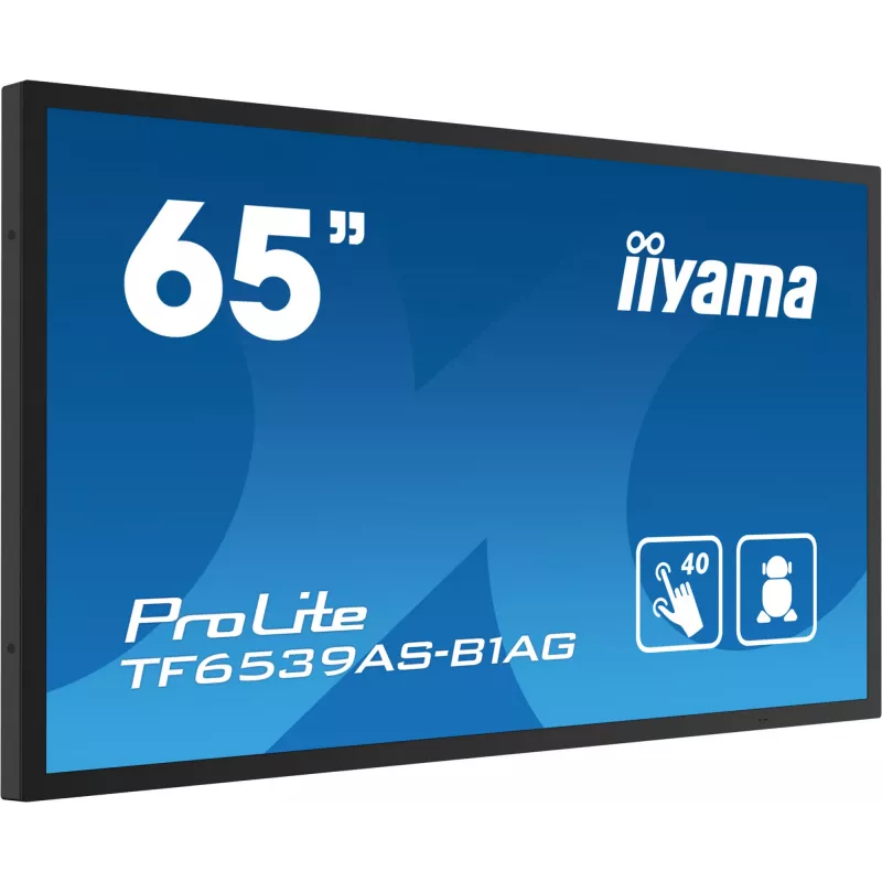 Digitaalne infokuva iiyama TF6539AS-B1AG 64.5 tolli puuteekraaniga LED 3840 x 2160