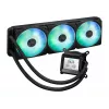 Mitmeühes vedelikjahutus ASUS Prime LC 360 ARGB LCD — 360 mm radiaator, 3x 120 mm ventilaatorit, LCD, PWM, must