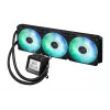 Mitmeühes vedelikjahutus ASUS Prime LC 360 ARGB LCD — 360 mm radiaator, 3x 120 mm ventilaatorit, LCD, PWM, must
