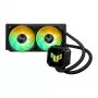Universaalne vedelikjahuti ASUS TUF GAMING LC III 240 ARGB — 240 mm radiaator, 2 x 120 mm ARGB ventilaatorit, pesa AM5 tugi, must