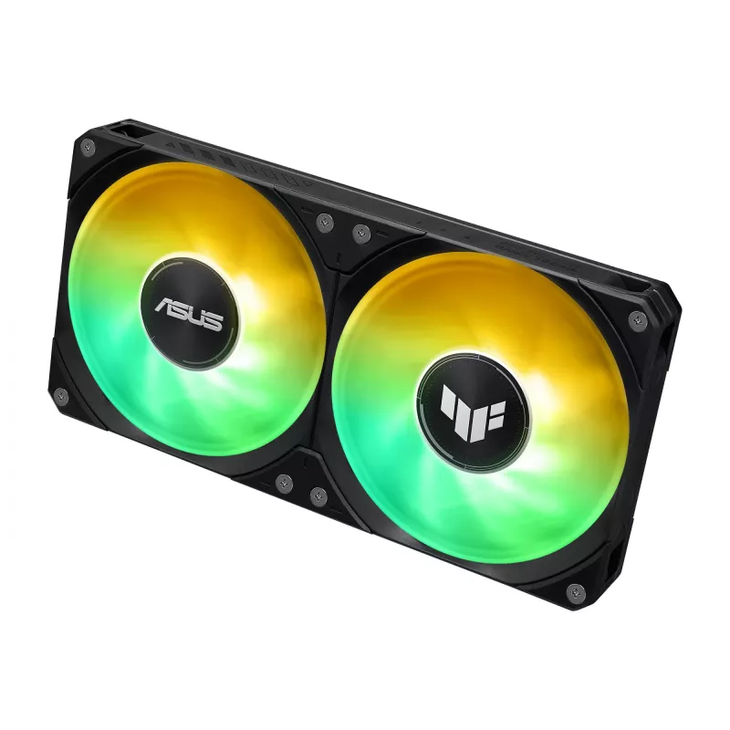Universaalne vedelikjahuti ASUS TUF GAMING LC III 240 ARGB — 240 mm radiaator, 2 x 120 mm ARGB ventilaatorit, pesa AM5 tugi, must