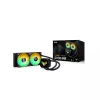 Universaalne vedelikjahuti ASUS TUF GAMING LC III 240 ARGB — 240 mm radiaator, 2 x 120 mm ARGB ventilaatorit, pesa AM5 tugi, must