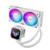 Vedelikjahutuskomplekt ASUS TUF GAMING LC III 240 ARGB WHT – 240 mm radiaator, 2x 120 mm ventilaatorit, PWM, valge
