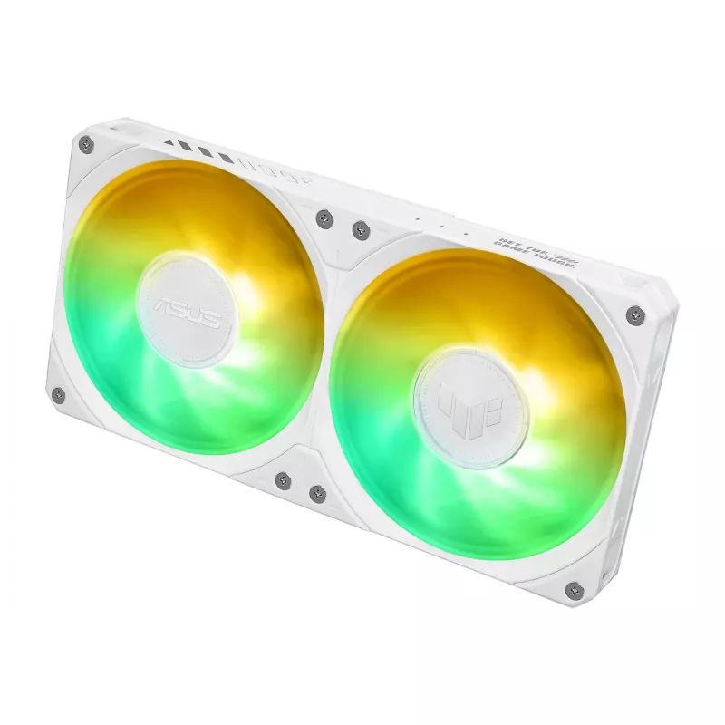 Vedelikjahutuskomplekt ASUS TUF GAMING LC III 240 ARGB WHT – 240 mm radiaator, 2x 120 mm ventilaatorit, PWM, valge