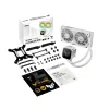 Vedelikjahutuskomplekt ASUS TUF GAMING LC III 240 ARGB WHT – 240 mm radiaator, 2x 120 mm ventilaatorit, PWM, valge